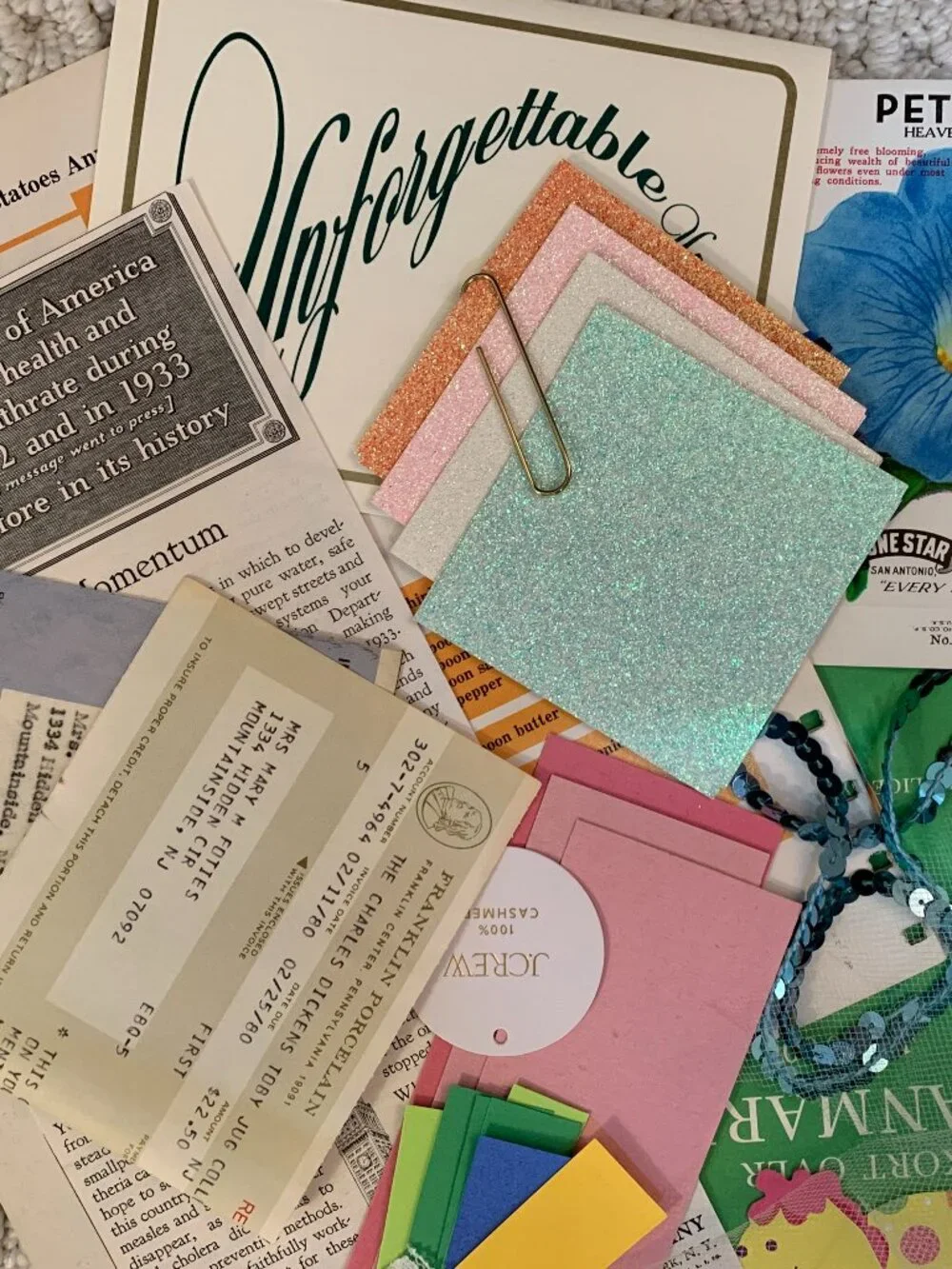 Vintage (and a bit of current) Ephemera for Junk Journaling.  Buyer gets ALL!
